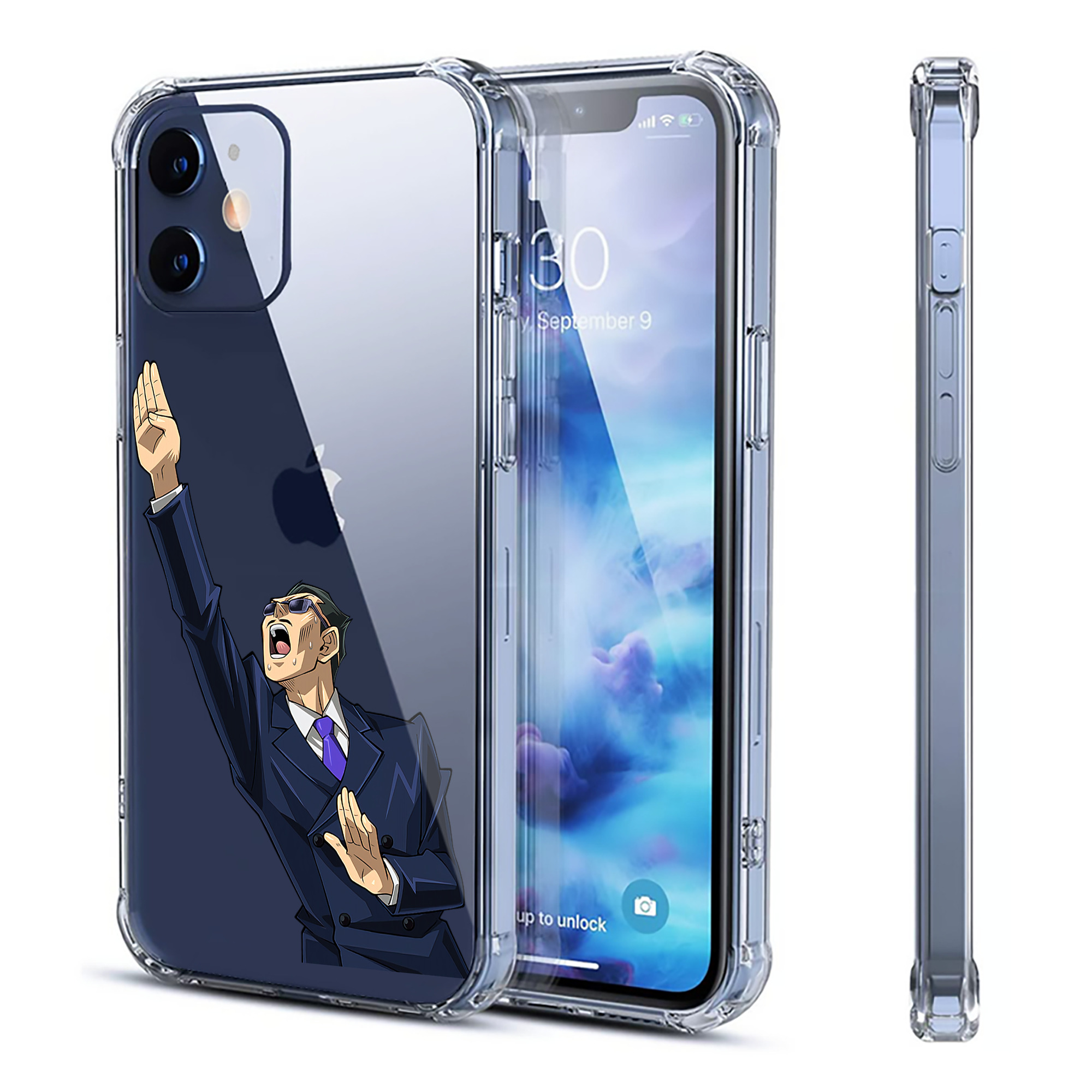 （画像用） 遊☆戯☆王 Yu-Gi-Oh! 【iPhone 12シリーズ対応】透明スマホケース（クリアソフトケース）